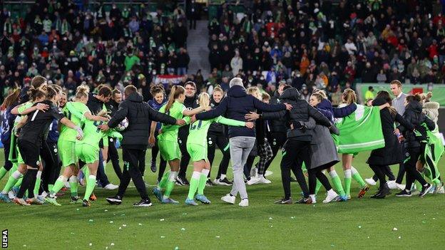 Wolfsburg celebrate