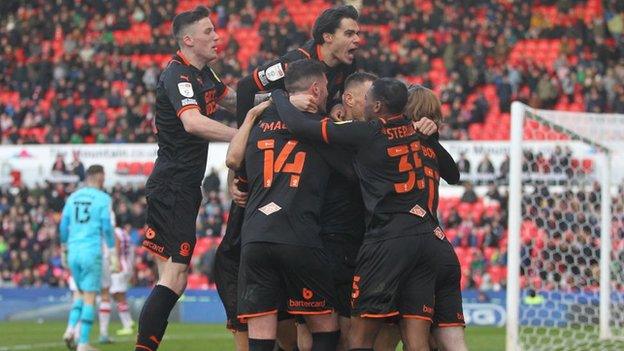 Josh Bowler's late Blackpool goal . . .