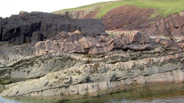 impact crater in north-west Scotland