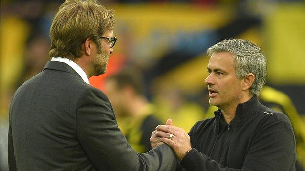 Jose Mourinho and Jurgen Klopp