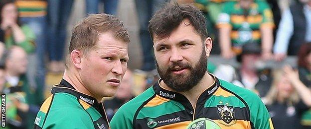 Dylan Hartley (left) and Alex Corbisiero