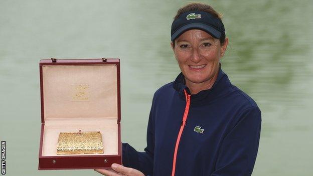 Gwladys Nocera with the Lalla Meryem Cup