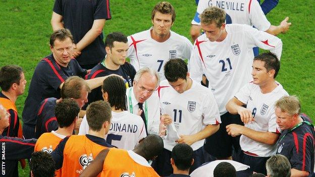 England were beaten by Portugal on penalties in the quarter-finals of the 2006 World Cup