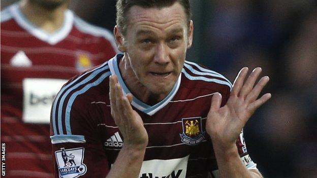 Kevin Nolan played 157 games for West ham United, scoring 31 goals