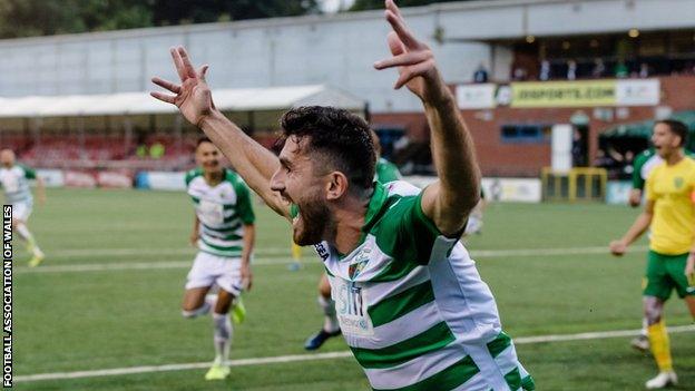 Louis Robles celebrates