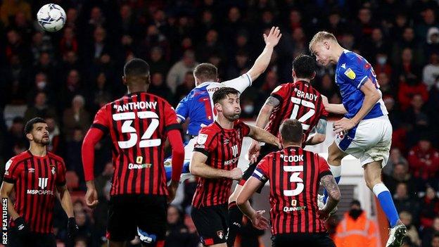 Jan Paul van Hecke's second-half header was his first goal for Blackburn Rovers since joining on loan from Brighton in the summer