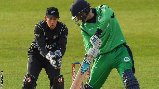 Ireland's George Dockrell in action against New Zealand