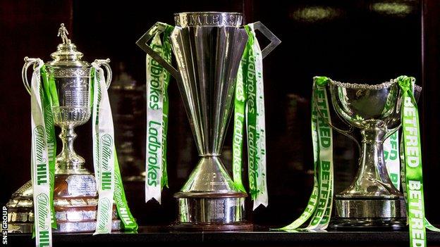 All three of Scotland's major trophies are sponsored by gambling firms