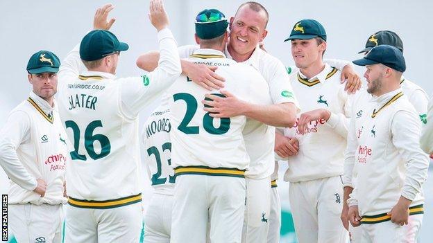 Nottinghamshire paceman Luke Fletcher finished with the sixth five-wicket haul of his career