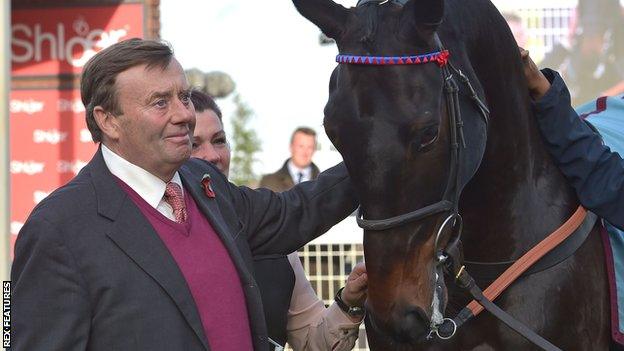 Nicky Henderson with Sprinter Sacre