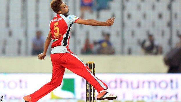 Mohammad Amir in the Bangladesh Premier League