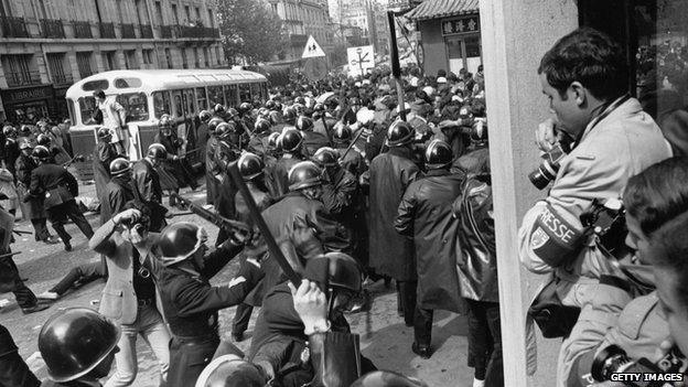 French riots in 1968