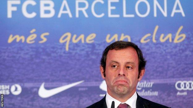 Former Barcelona president Sandro Rosell