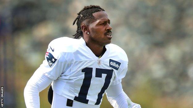 Antonio Brown playing for New England Patriots