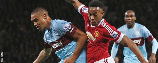 Winston Reid and Anthony Martial