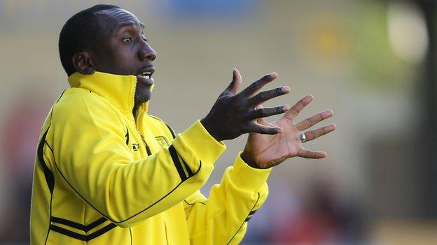 Burton Albion manager Jimmy Floyd Hasselbaink