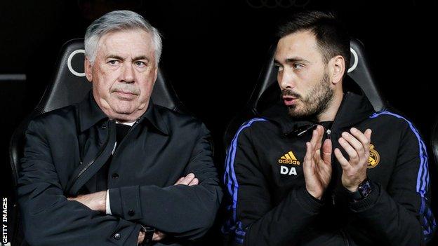 Davide Ancelotti with his father Carlo