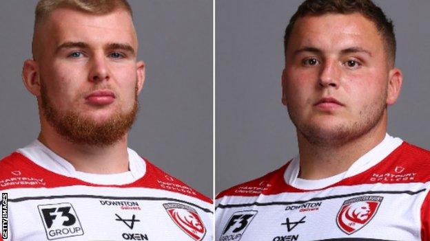 Gloucester prop forwards Alex Seville and Ciaran Knight