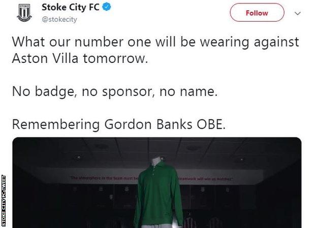 Stoke City FC tweet