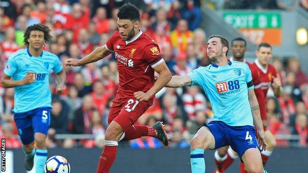 Liverpool midfielder Alex Oxlade-Chamberlain