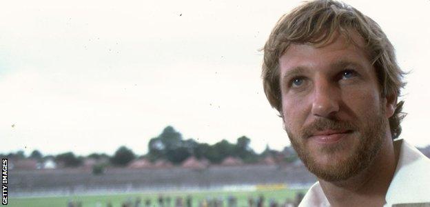 Ian Botham, pictured in 1981