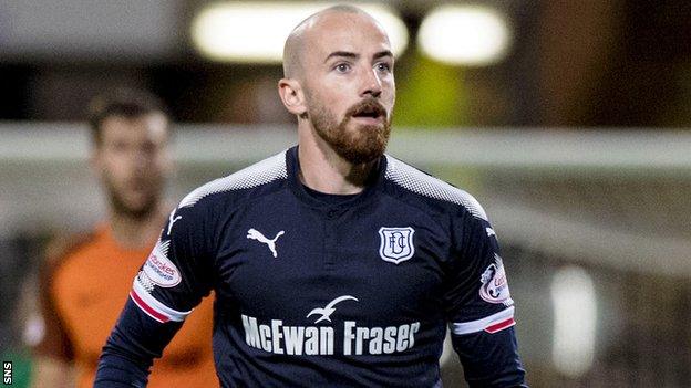 Dundee midfielder James Vincent