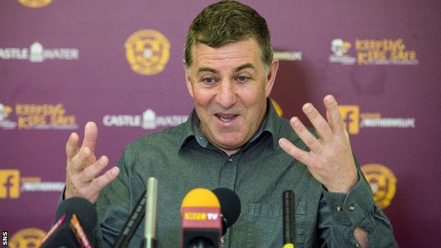 Motherwell manager Mark McGhee