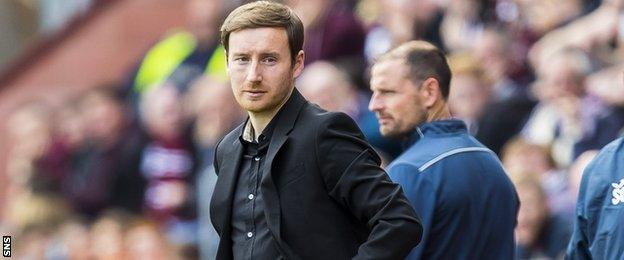 Former Hearts head coach Ian Cathro