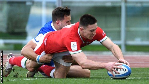 Wales wing Josh Adams has scored 17 tries in 32 internationals