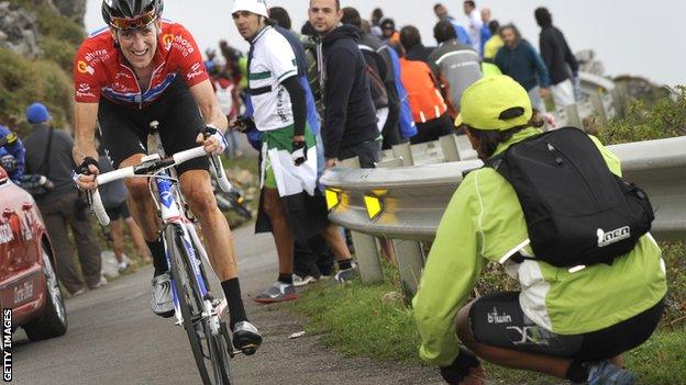 Bradley Wiggins on the Angliru in 2011