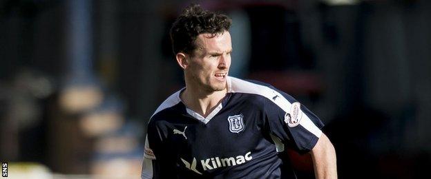 Paul McGinn in action for Dundee