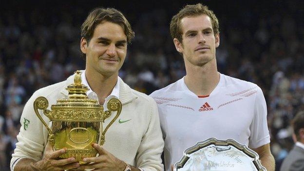 Roger Federer and Andy Murray