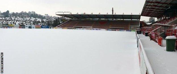 St James Park snow