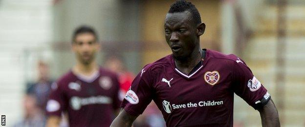 Hearts defender Juwon Oshaniwa