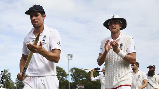 Alastair Cook and Stuart Broad