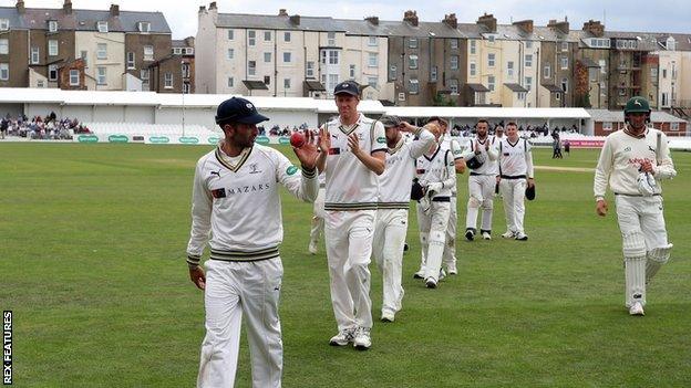 Kesh Maharaj has taken 28 wickets in four Championship matches - including this the second of two'five-fers'