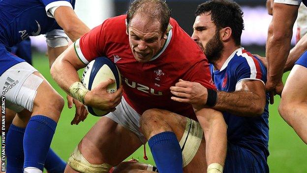 Wales captain Alun Wyn Jones was the subject of Bernard Le Roux's alleged act of foul play