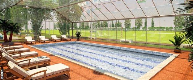 Artist's impression of the new swimming pool