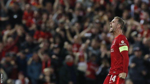 Henderson scored his first goal for Liverpool since December