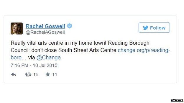 Rachel Goswell tweet