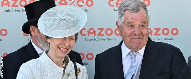 Sir Michael Stoute and Princess Anne