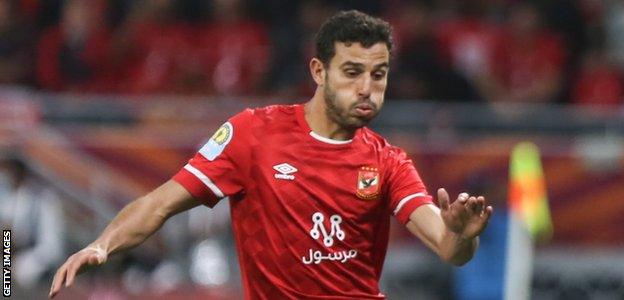 Hamdi Fathi in action for Al Ahly