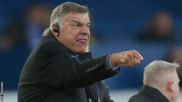 Sam Allardyce shouting