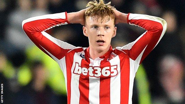 Stoke City midfielder Sam Clucas