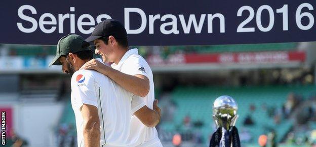 Misbah-ul-Haq and Alastair Cook