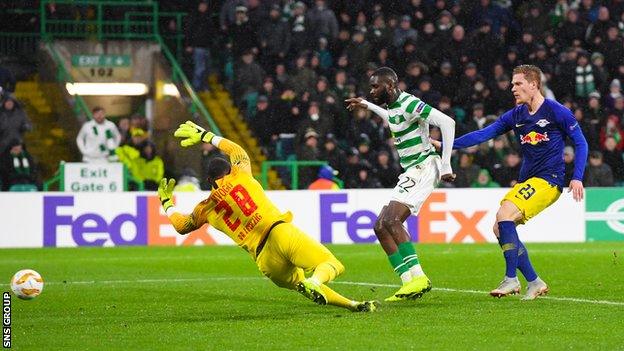 Odsonne Edouard tapped in Celtic's winner just a minute after Leipzig had equalised