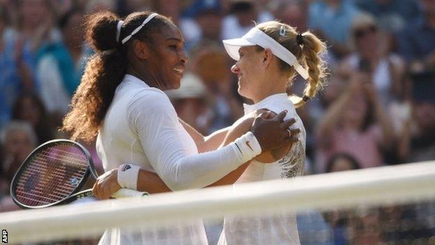 serena williams and angelique kerber