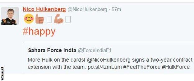 Nico Hulkenberg Twitter