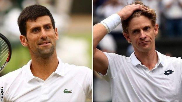 Novak Djokovic and Kevin Anderson