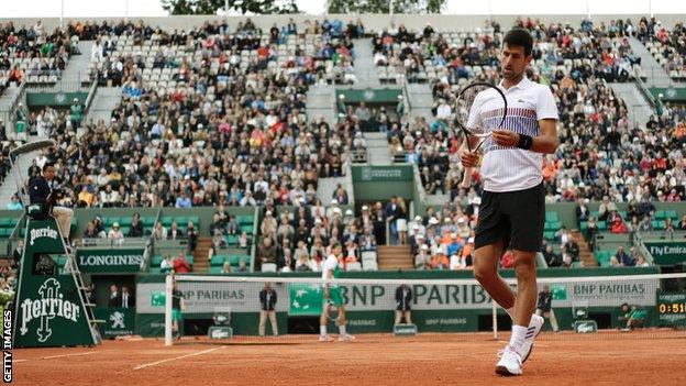 Novak Djokovic (right)